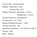 Electrical Connector Terminal 1.6mm 3 pin 13A Termaial female end CnSn SUS Material Gold Ag Sn Ni surface treatment   -J0201702